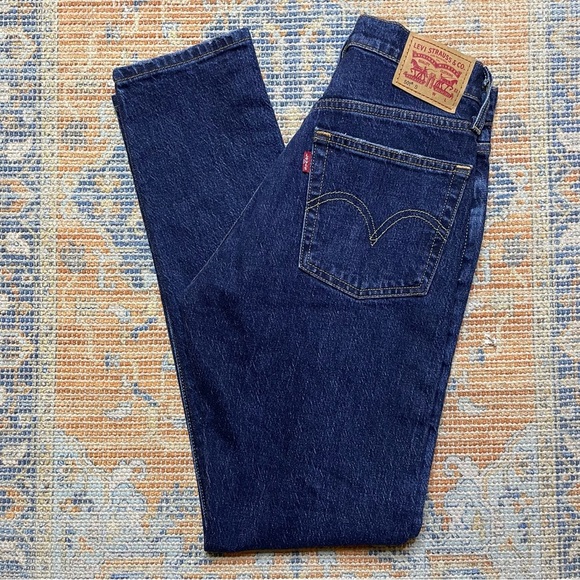 Levi’s 501 Salsa Destiny Dark Wash Button Fly Skinny Jeans 26x28 - Picture 9 of 12